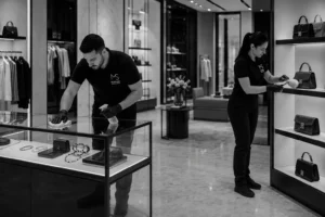Limpieza de tiendas y boutiques de lujo en Madrid